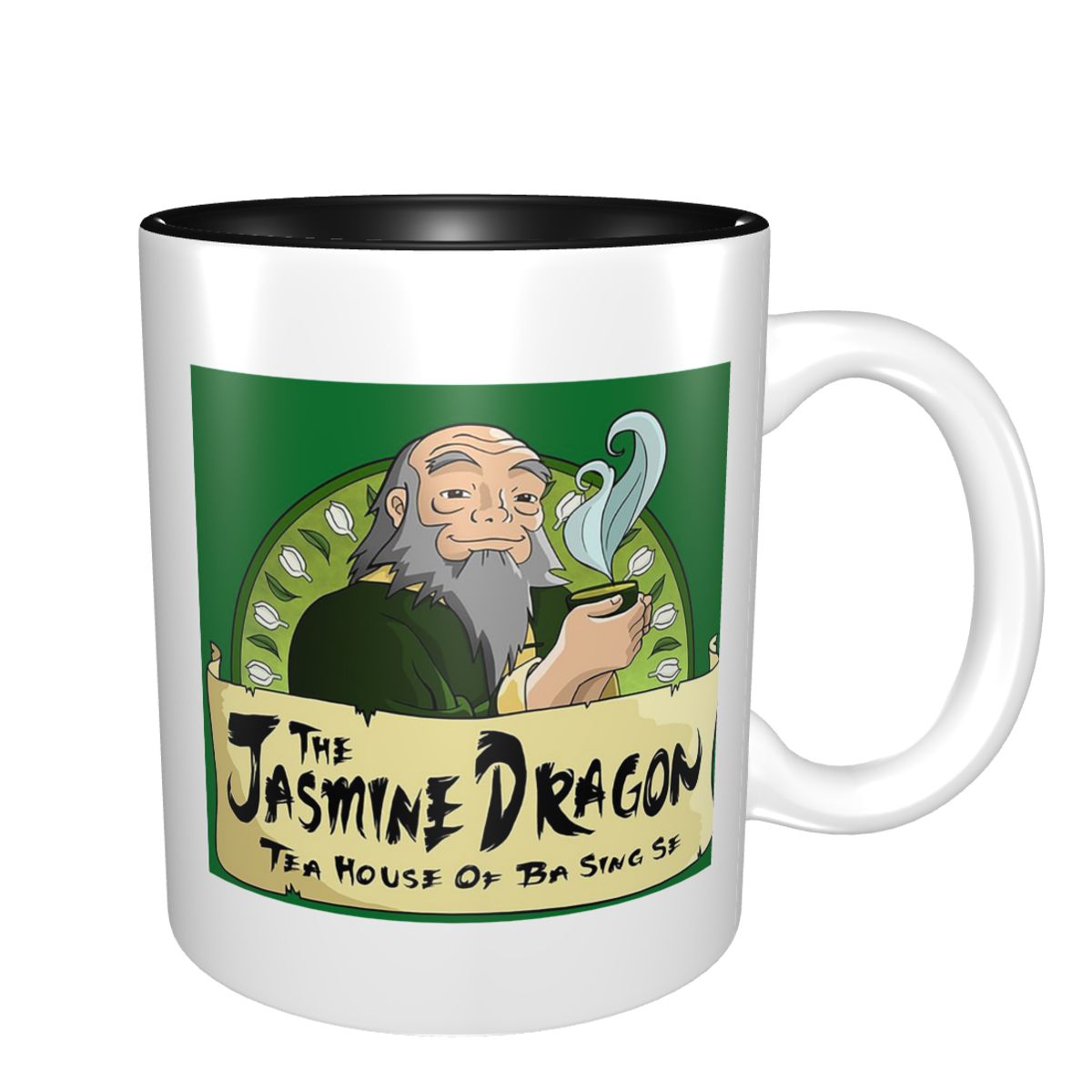 ジャスミンドラゴンティーハウスマグ面白いセラミックコーヒーカ - Coffee Jasmine Tea のレビューと価格