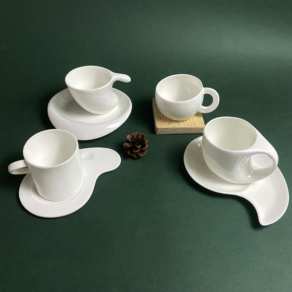 1セットセラミックコーヒーカップ＆ソーサーキット、エレガント - Coffee Tea Gift のレビューと価格