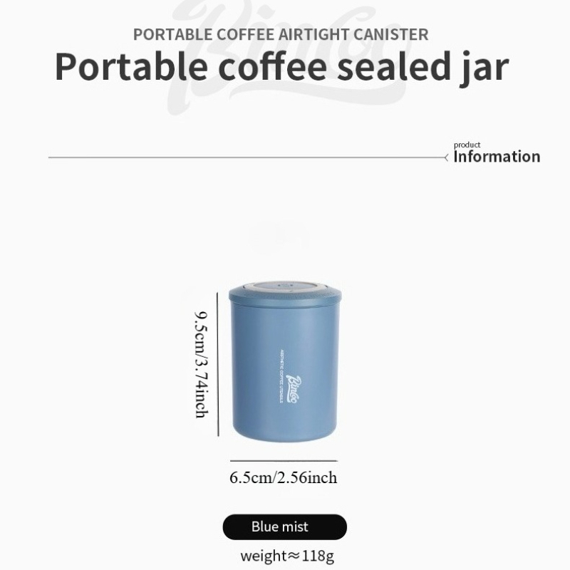 ビンクー コーヒーパウダー用気密ジャー ミニポータブル屋外豆 - Coffee Tea Jug のレビューと価格