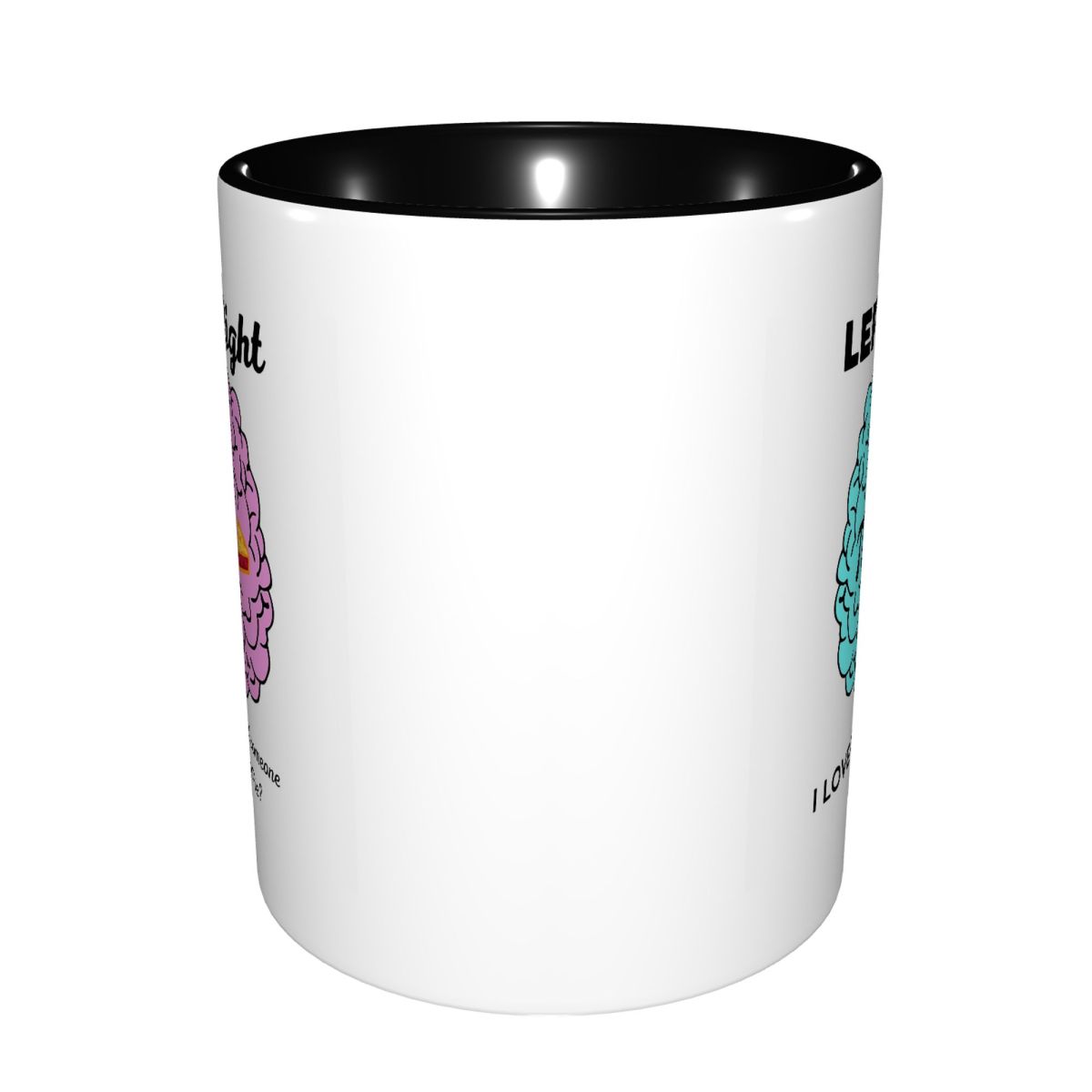 左脳・右脳半球パイパイ数学ジョークマグ面白いセラミックコーヒ - Coffee Tea Joke のレビューと価格