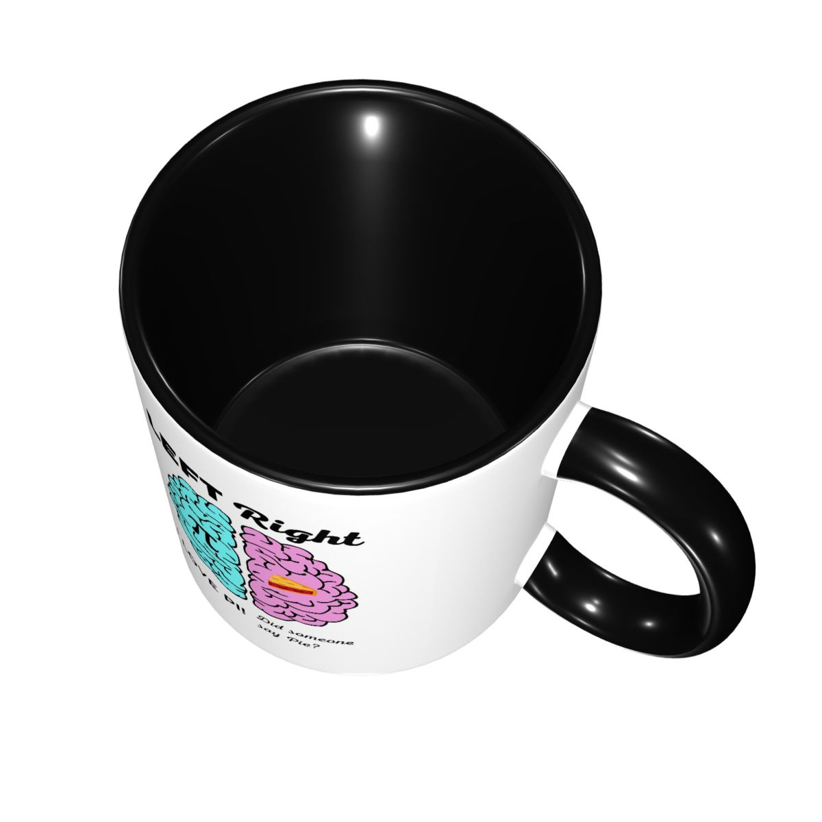 左脳・右脳半球パイパイ数学ジョークマグ面白いセラミックコーヒ - Coffee Tea Joke のレビューと価格