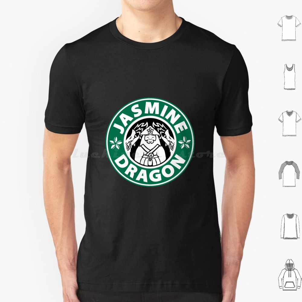 ジャスミンドラゴンティーショップTシャツ6XLコットン クー - Coffee Jasmine Tea のレビューと価格