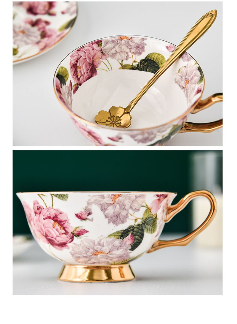斬新で美しいコーヒーカップ＆ソーサー・スプーンセット、ボーン - Tea Coffee Pot Set のレビューと価格