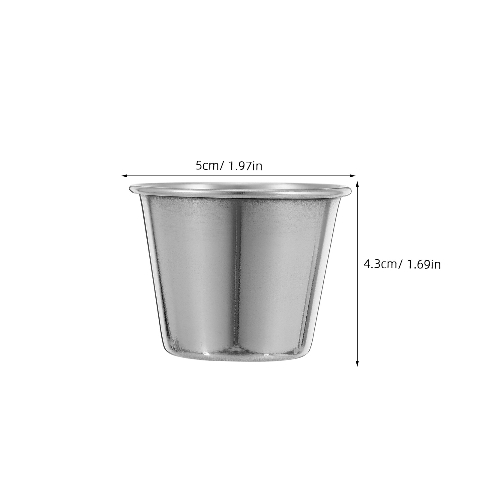 12個入りステンレス製ショートカップ 45ml 頑丈な携帯用 - Water Tea And Coffee のレビューと価格