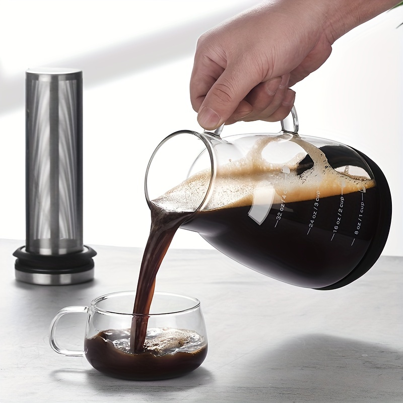 24オンス クラシックガラス製コールドブリューコーヒーピッチ - Coffee Tea Maker のレビューと価格