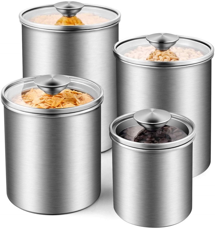 食品保存容器 茶葉 コーヒー 砂糖 小麦粉 密閉 キッチン  - Coffee Tea Canister Set のレビューと価格