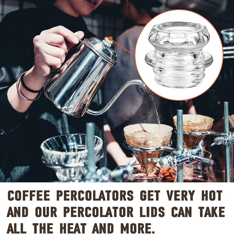 コーヒーパーコレーターガラストップ交換用ガラスパーコレーター - Coffee & Tea Haus のレビューと価格