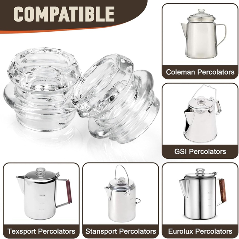 コーヒーパーコレーターガラストップ交換用ガラスパーコレーター - Coffee & Tea Haus のレビューと価格