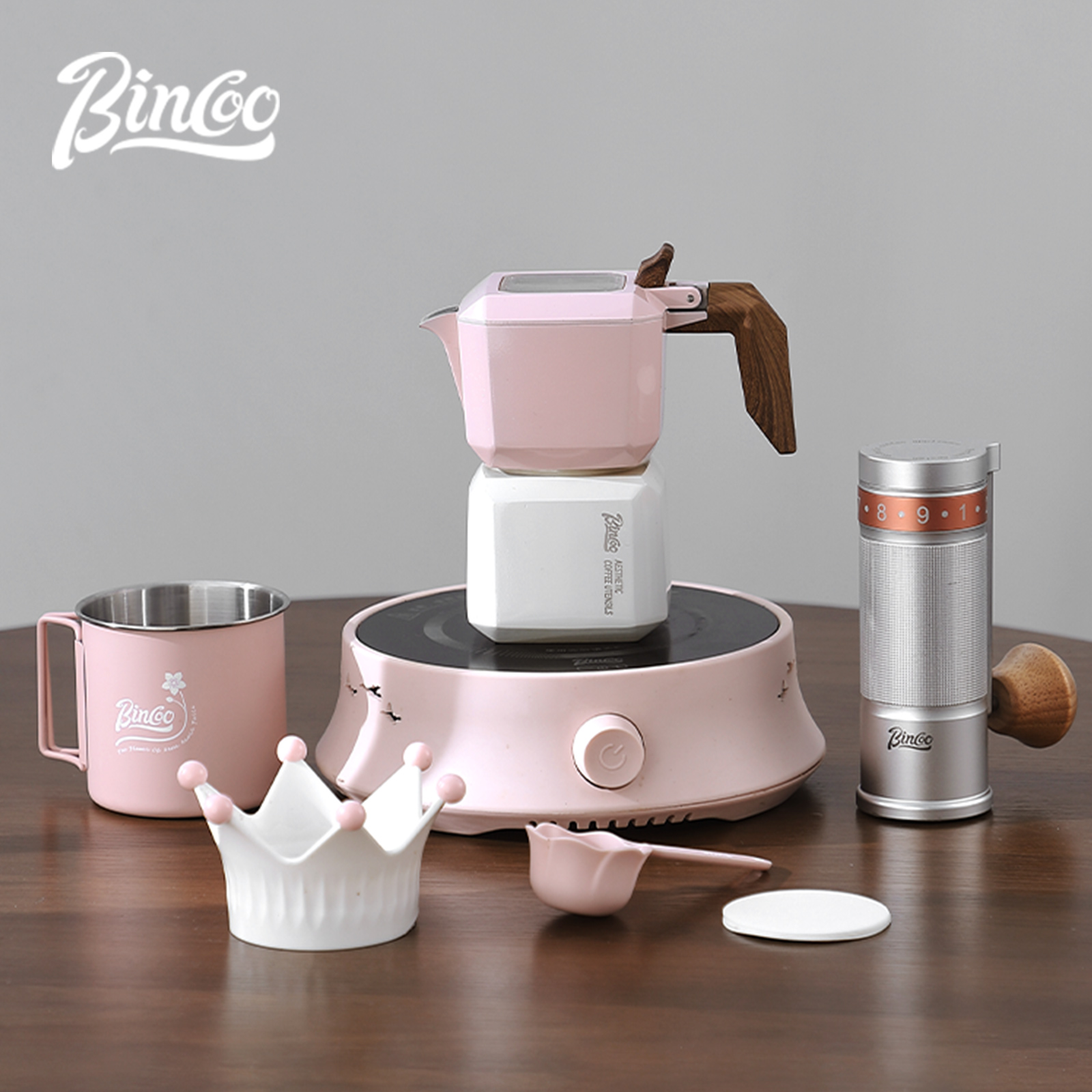 BINCOO デュアルバルブ モカポット スクエアコーヒーポ - Moka Pot Stove のレビューと価格