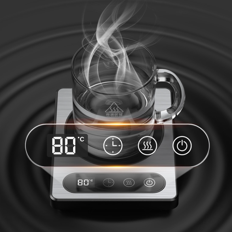 36Wコーヒーカップヒーター タッチコントロール 12時間タ - Coffee Tea Chocolate のレビューと価格