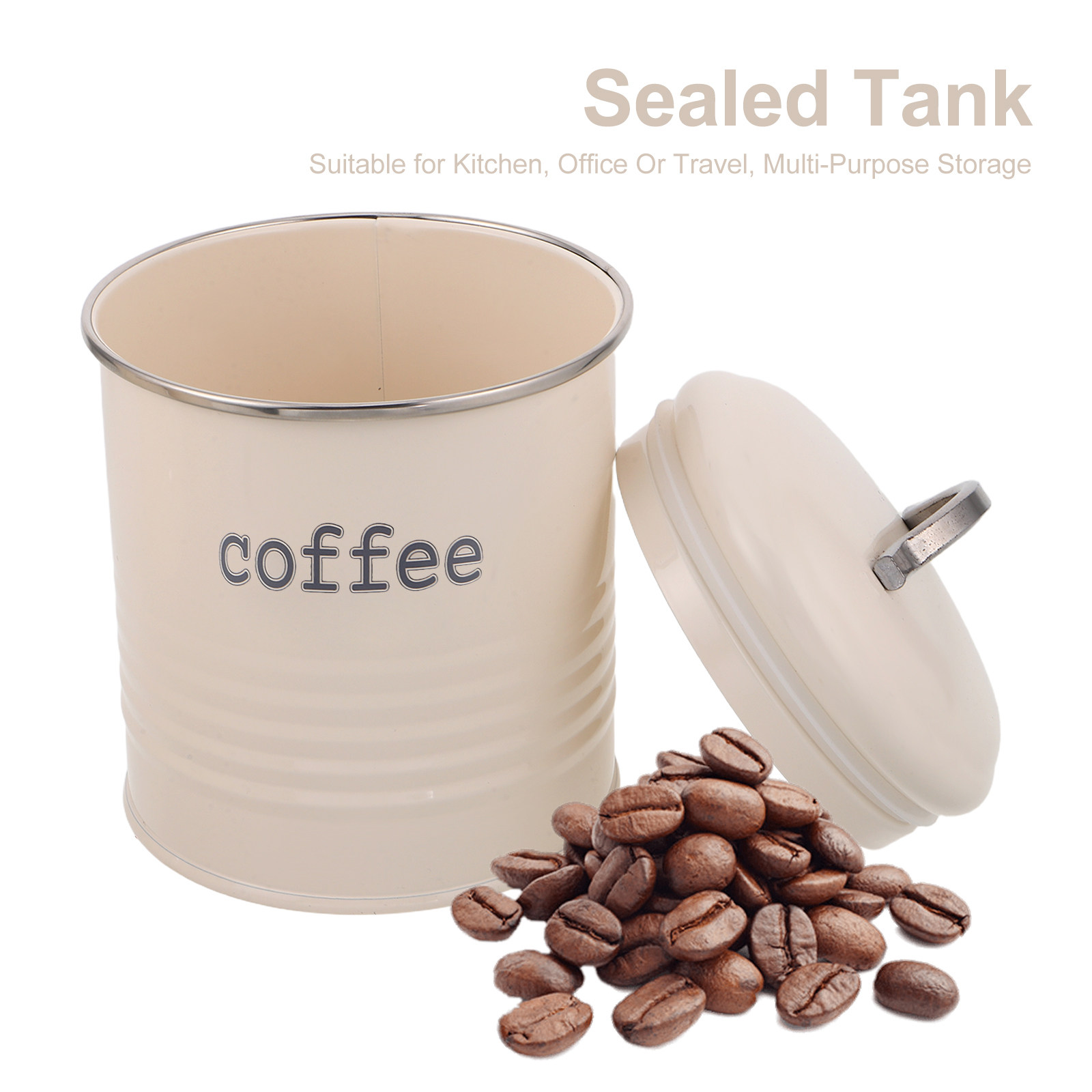 3個セット 密閉コーヒー豆容器セット 気密茶葉砂糖キャニスタ - Coffee Tea Canister Set のレビューと価格